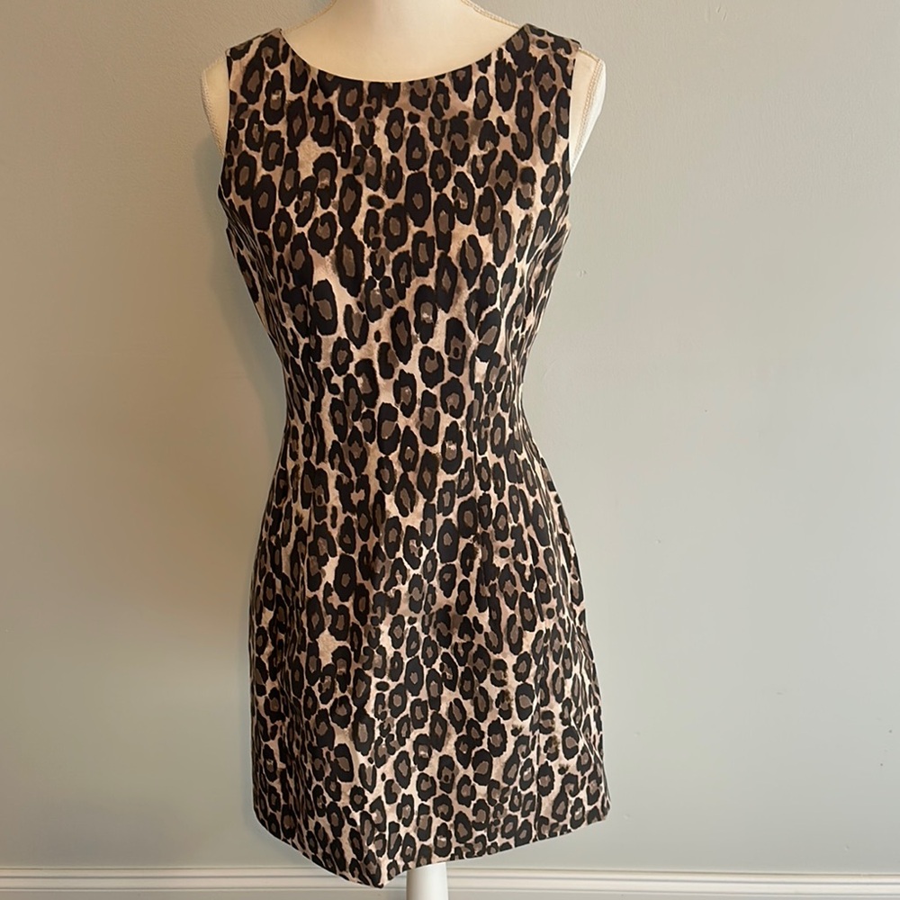 Kate Spade Leopard Print Sleeveless Dress